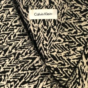 Calvin Klein Midi Dress Sz 10 Black & White